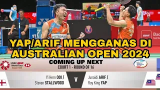 YAP Roy king/Arif Junaidi MENGGANAS di Australian Open 2024,layak ke suku akhir