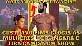 Gusttavo Lima em Tangará da Serra -MT termina show com todos sem camisa no PALCO kkk