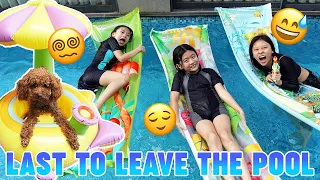 LAST TO LEAVE THE POOL CHALLENGE [PART 2] w/ Gwen Kate Faye