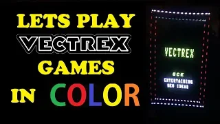 Lets play Vectrex games in color