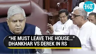 'Leave The House Immediately...': Dhankhar Fumes At TMC MP Derek O'Brien | Watch