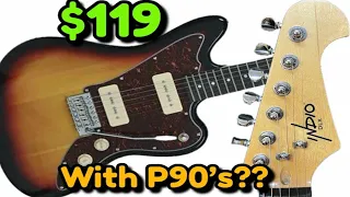 Indio MonoPrice P90 Offset Amazon Guitar! In depth review and Problems Solved!