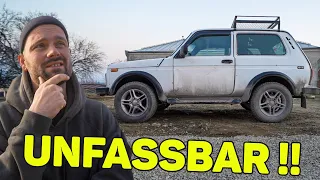 VERLASSENER LADA NIVA IM FELD GEFUNDEN !!