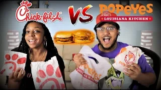 LET'S SETTLE THIS! | Chic Fil A VS Popeyes Chicken Sandwiches!!