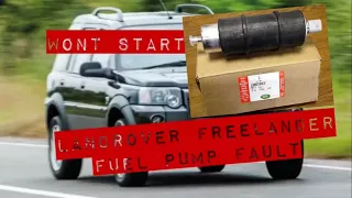 LAND ROVER FREELANDER Fuel Pump Fault , TD4 How to Replace Pump won't start