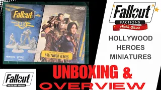 Fallout: Hollywood Heroes for Fallout Factions & Fallout Wasteland Warfare Unboxing and Overview