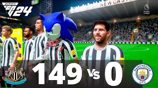 EA Sports FC 24 | What if Messi Sonic Ronaldo Neymar all stars play together | (sonic very fast) 😱