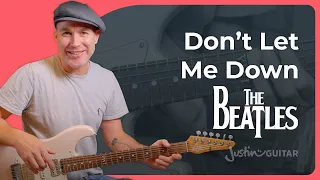 Dont Let Me Down - guitar lesson | The Beatles