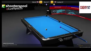 Hill-Hill thriller! ePool World Tour ShootersPool (PC) Rasson 9-ball Open Round 1Cueboy147 v Folic86