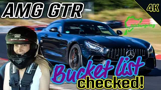 Eine Runde in ihrem Traumwagen 🤩 im AMG GTR über die Nürburgring Nordschleife #amgreaction