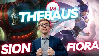 THEBAUS | SION VS FIORA | TOP GAMEPLAY | Patch 13.14 / Season 13 | #LeagueofLegends