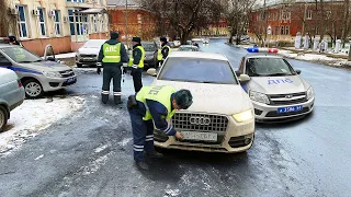 Как гаишник тонировку без замера оформлял / Самый наглый экипаж