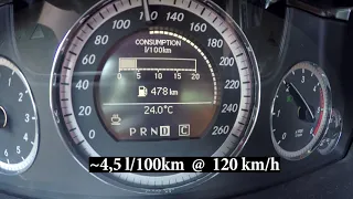 Mercedes-Benz E200 CDI W212 - 136hp - fuel consumption test