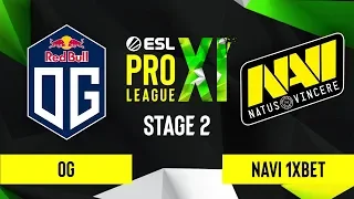 CS:GO - NAVI 1XBET vs. OG [Inferno] Map 1 - ESL Pro League Season 11 - Stage 2