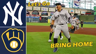 Yankees vs. Brewers  [FULLGAME OVERTIME ] Highlights , Apr 26 2024 | MLB Season 2024