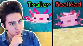 Reacciono a TRAILER VS REALIDAD de Minecraft 1.17