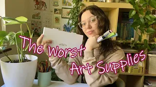 The worst art supplies 😡 (that I own) extremely controversial hehe