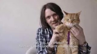 James Bowen & Street Cat Bob say hi to their german fans