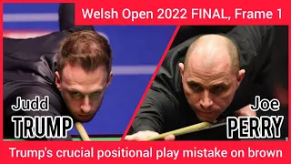 Judd Trump vs Joe Perry - Welsh Open 2022 FINAL - Frame 1