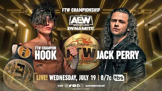 NO MORE RUNNING! FTW Champion, Hook, vs "Jungle Boy" Jack Perry THIS Wednesday on Dynamite!