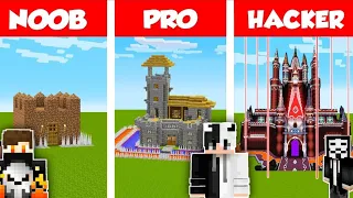 Best of Minecraft - Noob vs Pro built Battle Challenge..