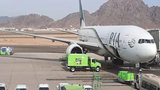 Complete aeroplan landing video at Jeddah air port in Saudi Arabia/plane landing/Jeddah air port