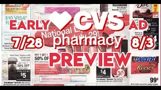 CVS EARLY Ad Preview 7/28 - 8/3  // Great Skin Care and Feminine Care Deals!! // Shop with Sarah