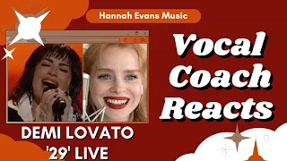 DEMI LOVATO '29' Live | Vocal Coach Reacts | Hannah Evans Music