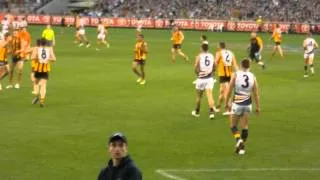 2012 - AFL Preliminary Final 1 Hawthorn v Adelaide - Breust Goal in 2nd QTR