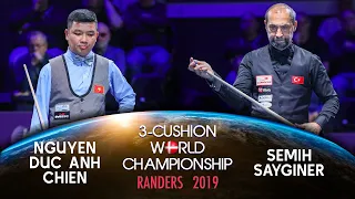 3-Cushion World Championship Randers 2019 - Semih Sayginer vs Nguyen Duc Anh Chien