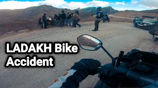 Ladakh road accident | Live Accident In Ladakh | Bike accident in ladakh | Shirish Vlogs