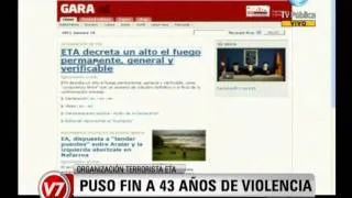 Visión Siete ETA puso fin a 43 años de violencia