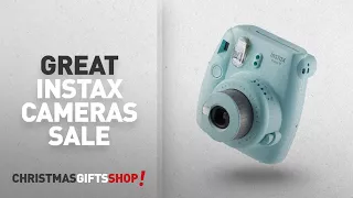 Christmas Sale - Great Instax Prices: instax Mini 9 Camera with 10 Shots - Ice Blue