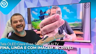 Nova TV Samsung OLED S95D | Tela OLED Glare Free, Samsung AI TV, MAIS BRILHO e NOVOS RECURSOS!