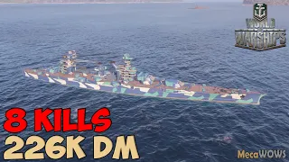 World of WarShips | Sinop | 8 KILLS | 226K Damage - Replay Gameplay 4K 60 fps