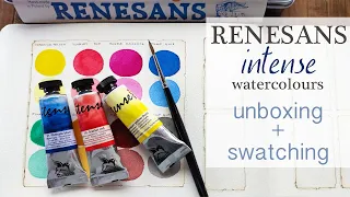 Trying Renesans watercolors for the first time!