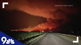 Fast-moving wildfire destroys homes in western Nebraska