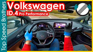 VW ID.4 Pro Performance (2021) POV Top Speed Autobahn #TopSpeedBrothers