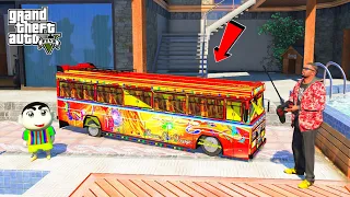 Franklin & shinchan Buy Mini RC Colourful Bus in GTA 5 | JNK GAMER