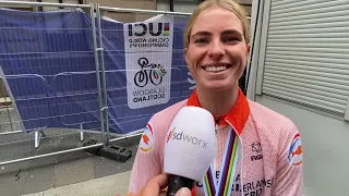 Demi Vollering 2nd at the Worldchampionships Glasgow 2023: "I'm very proud of Lotte Kopecky"