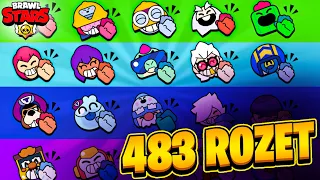 OYUNDAKİ BÜTÜN ROZETLER (483 ADET)! - Brawl Stars All Pins