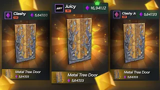 We Kept UNBOXING METAL TREE DOORS.. (RustClash MAX WIN)