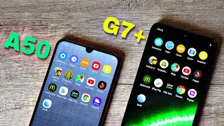 Samsung Galaxy A50 vs Motorola Moto G7 Plus + I Speed Test