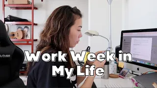 WORK WEEK IN MY LIFE as a content creator | my routine + how I stay organized & productive