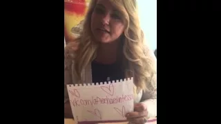 Anna Todd announcing a contest (Russia)