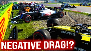 What If F1 Cars Had Negative Drag?