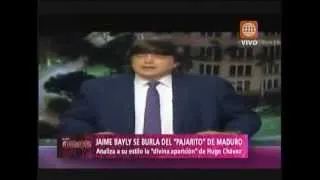 A las Once -Jaime Bayly se burla del 'pajarito' de Nicolás Maduro- 03/04/13