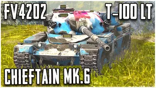FV4202, T-100 LT & Chieftain Mk.6 WoT Blitz | Gameplay Episode