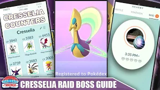 THE SHINY *CRESSELIA* COUNTER GUIDE! 100 IVs, MOVESET & WEAKNESS - PSYCHIC RAID BOSS | Pokémon Go