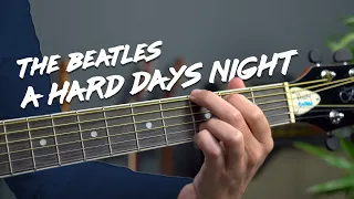 The Beatles - A Hard Days Night guitar lesson tutorial // SOLO + 12 string chords